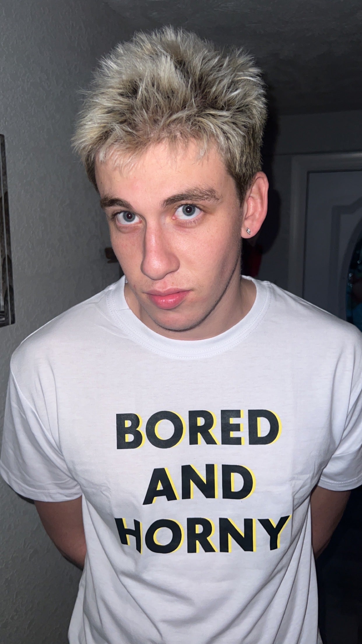 White Bored And Horny Tee