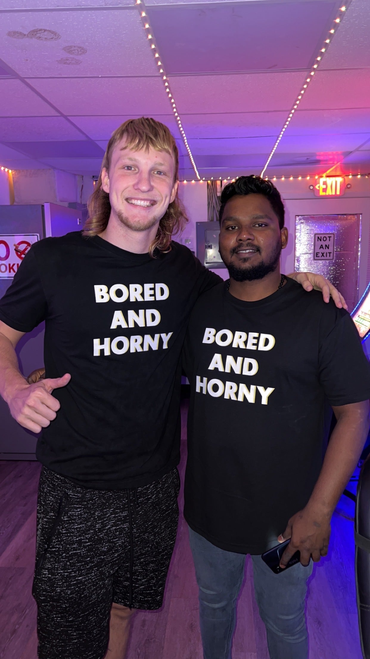 Black Bored And Horny Tee