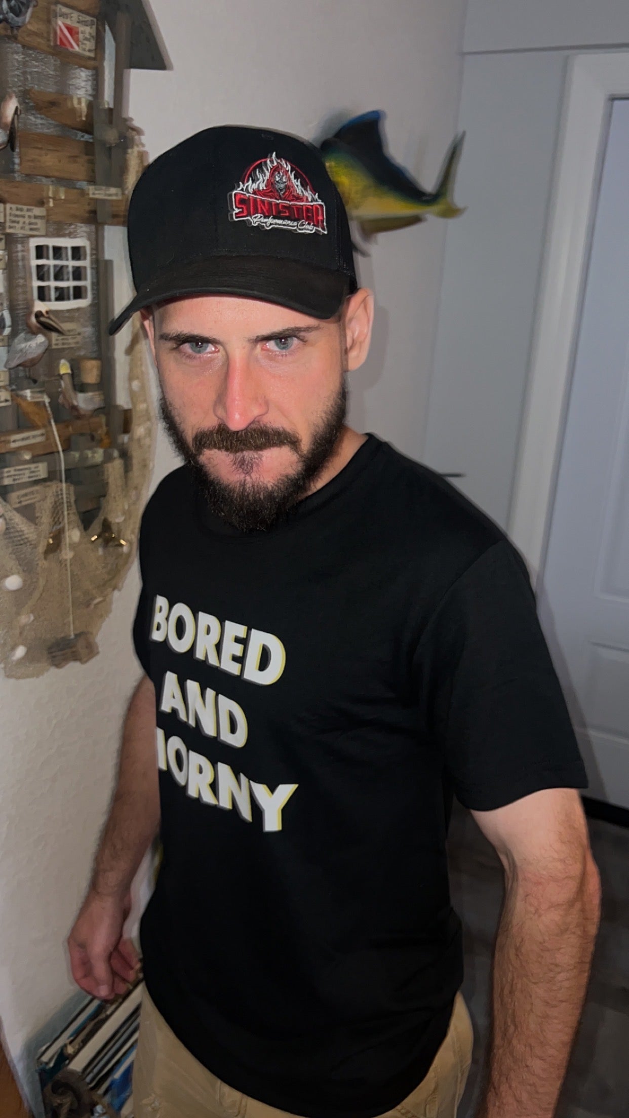 Black Bored And Horny Tee