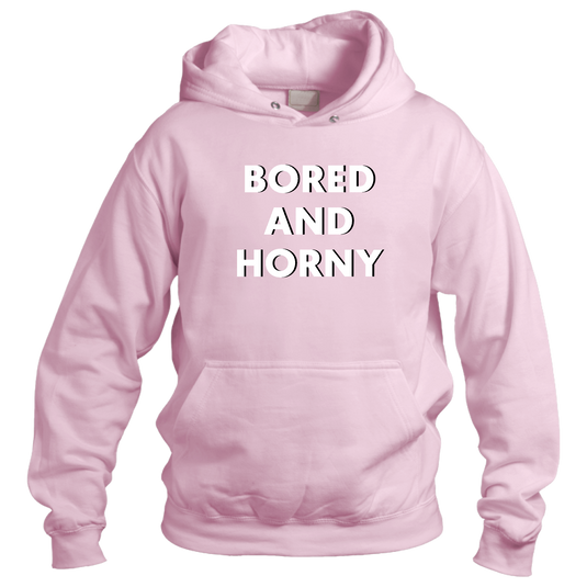 Pink Bored & Horny Hoodie