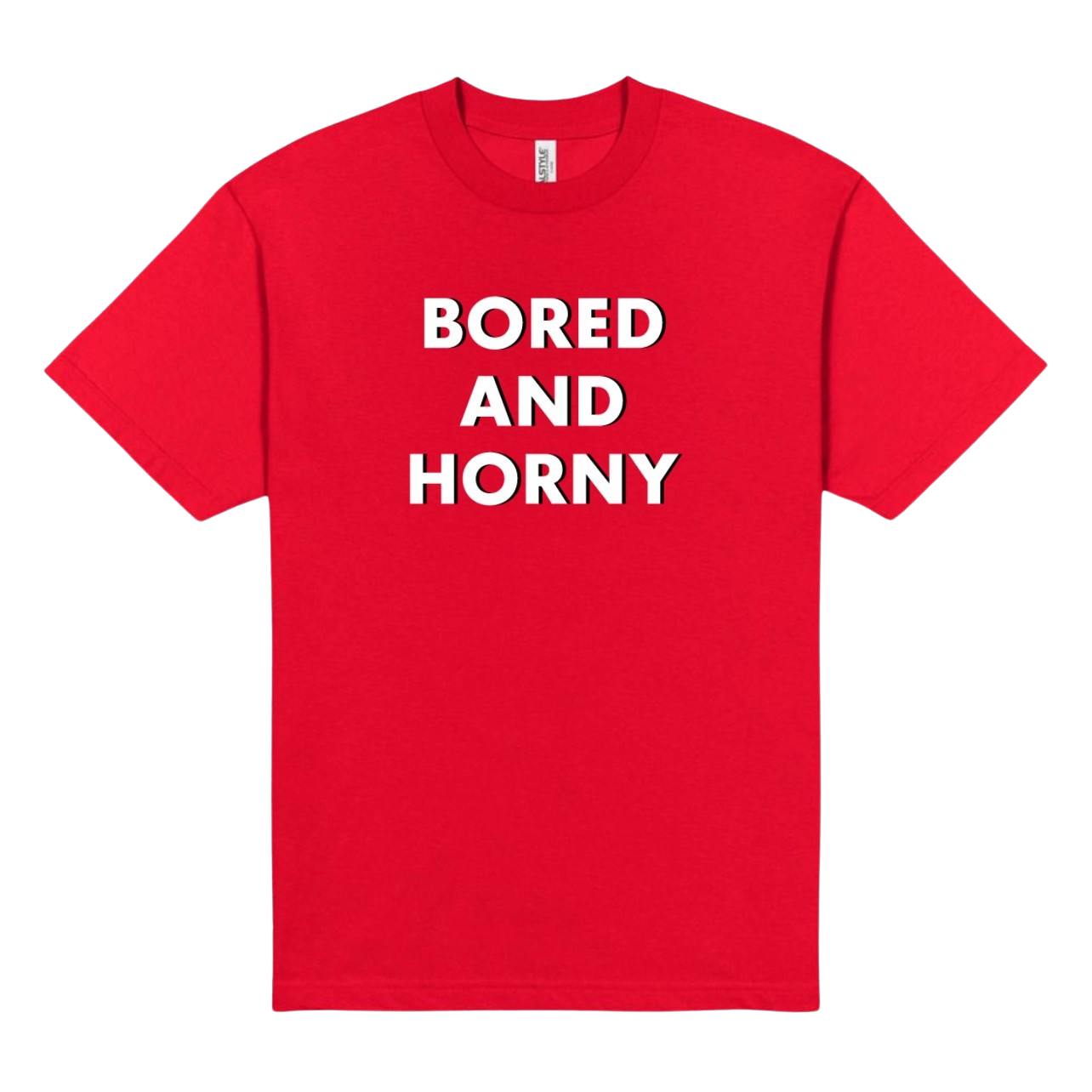 Red Bored And Horny Tee